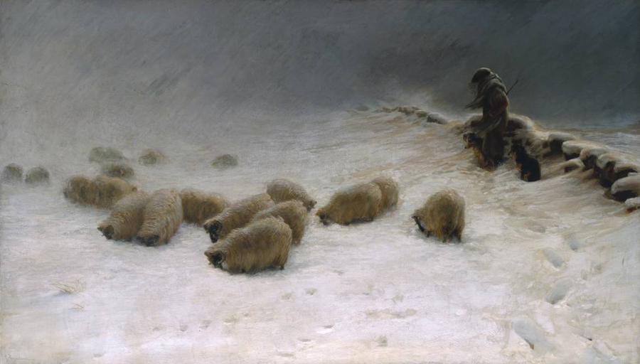 Snow Scene Paintings 015