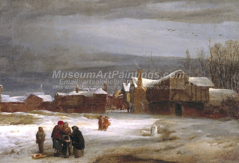 Snow Scene Paintings A Snow Scene