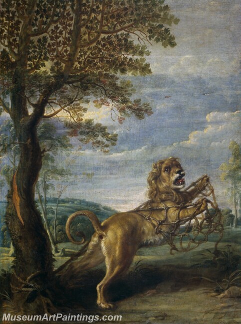 Snyders Frans Fabula del leon y el raton Painting