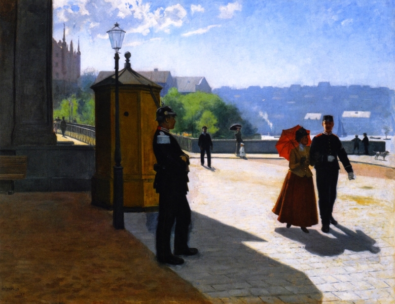 Soldiers Outside the Nationalmuseum Stockholm Carl Hadelin
