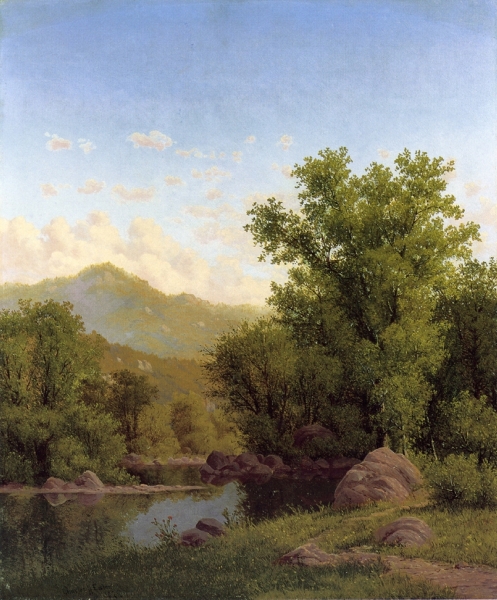 Spring Landscape along a River by Charles Harry Eaton
