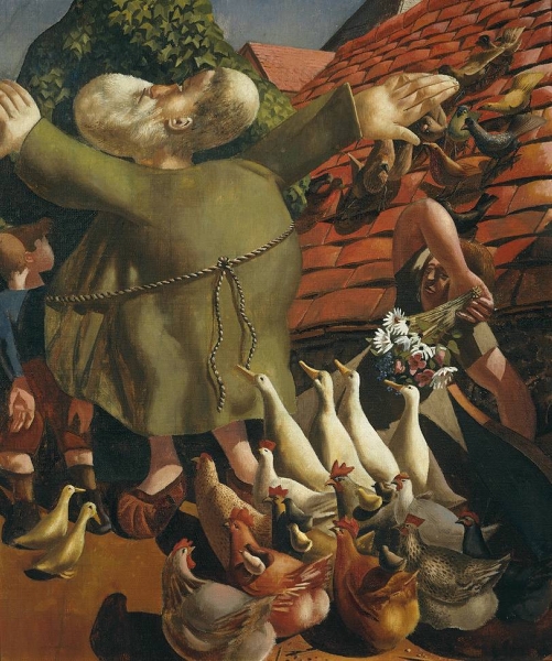 St Francis and the Birds by Sir Stanley Spencer
