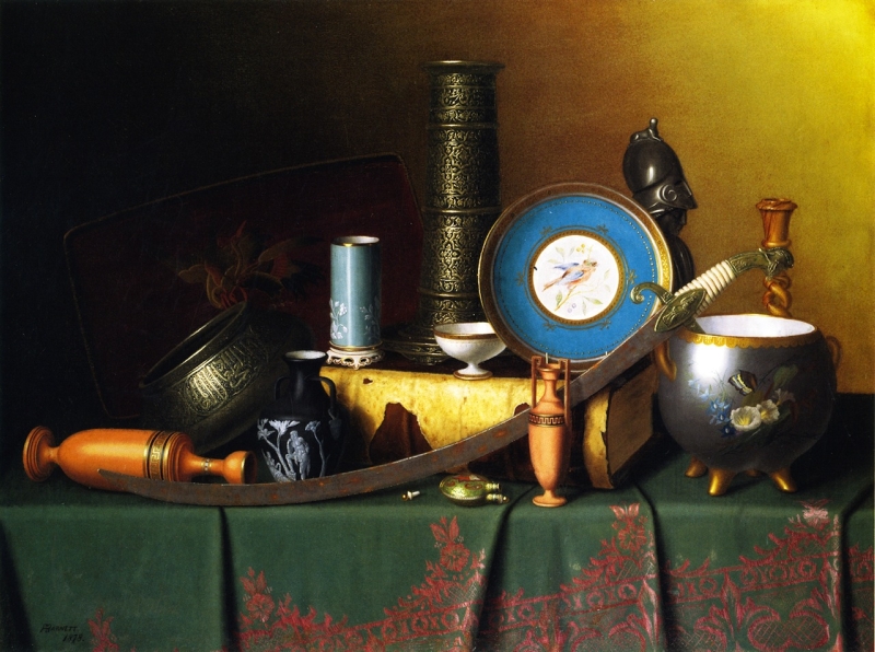 Still Life with Bric a Brac by William Michael Harnett