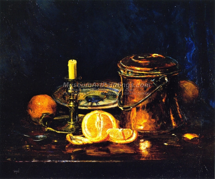 Still Life with Oranges by Joseph Kleitsch