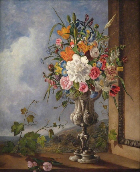 Still Life with Summer Flowers by William Jabez Muckley