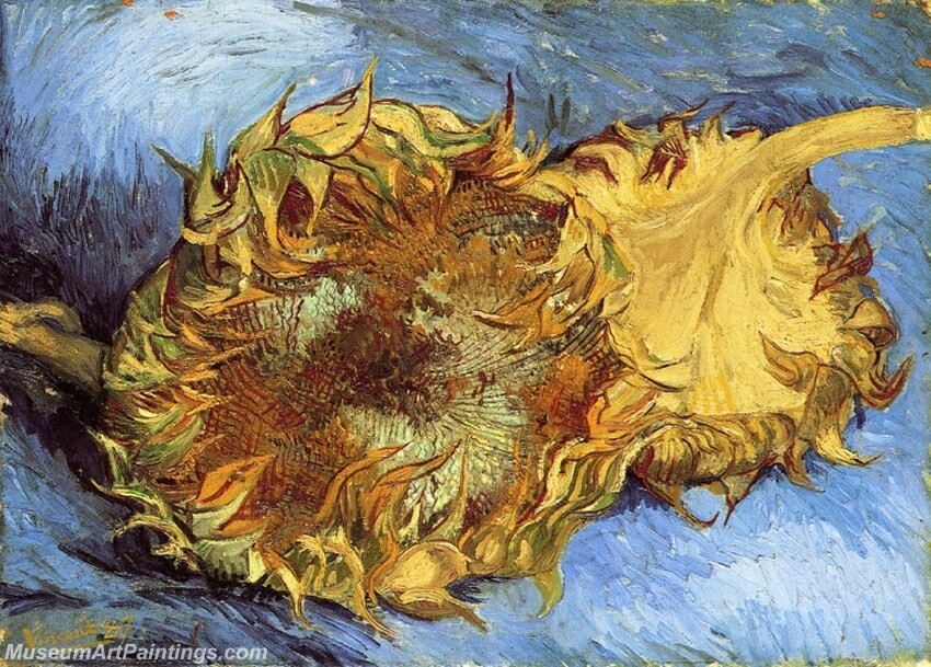 Still Life with Two Sunflowers Painting