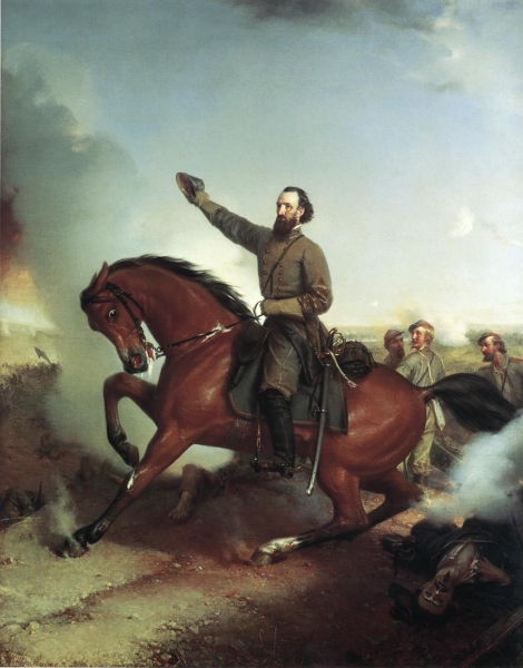 Stonewall Jackson at the Battle of Wiinchester Virginia by Louis Mathieu didier Guillaume
