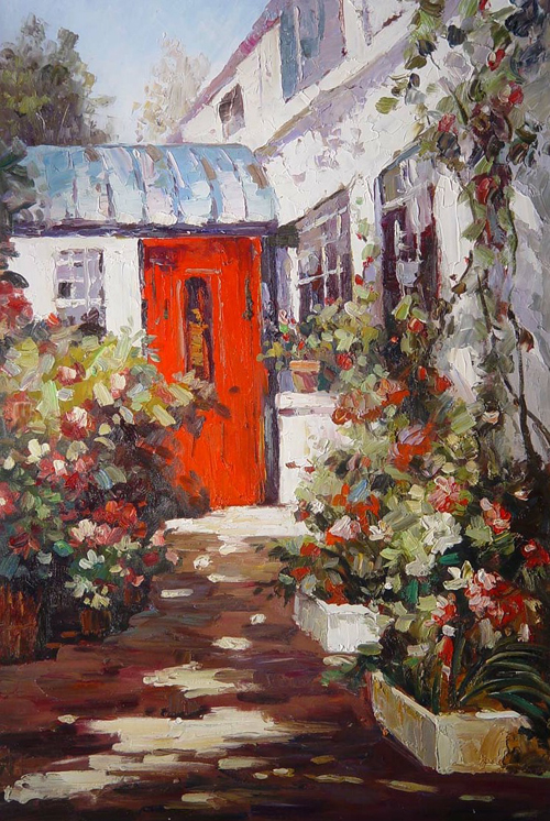 Street Scenery Painting 010
