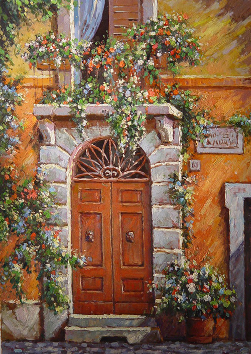 Street Scenery Painting 014