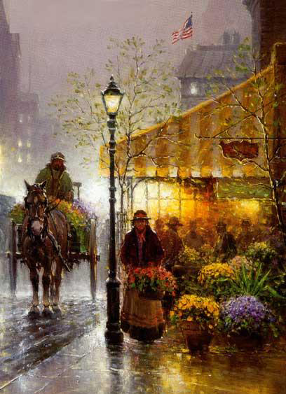 Street Scenery Painting 015