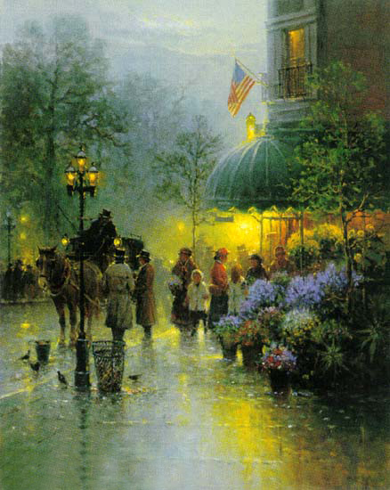 Street Scenery Painting 019
