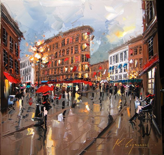 Street Scenery Paintings 023