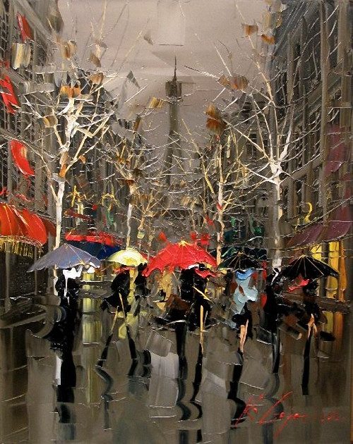 Street Scenery Paintings 028