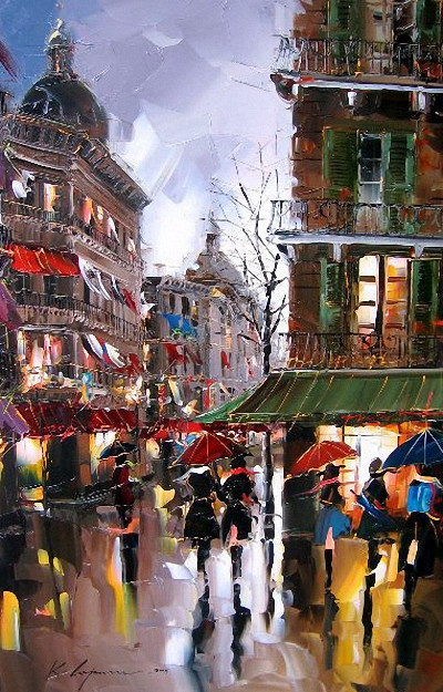 Street Scenery Paintings 029