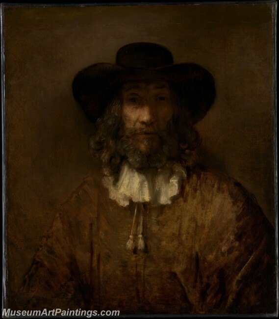 Style of Rembrandt Man with a Beard Painting