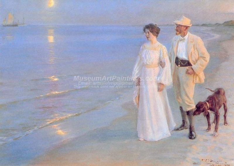 Summer Evening at Skagen by Peder Severin Kroyer