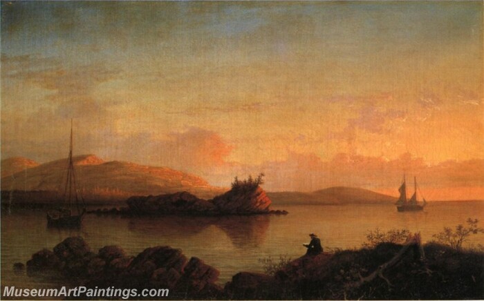 Sunrise on the Maine Coast Mount Desert Island Painting