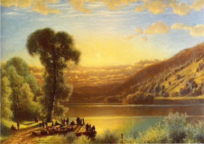Sunset in The Androsgoccin Valley Maine by James Fairman