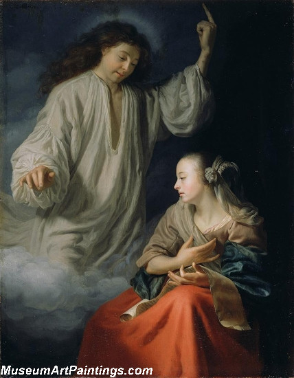 The Annunciation Painting by Godfried Schalcken