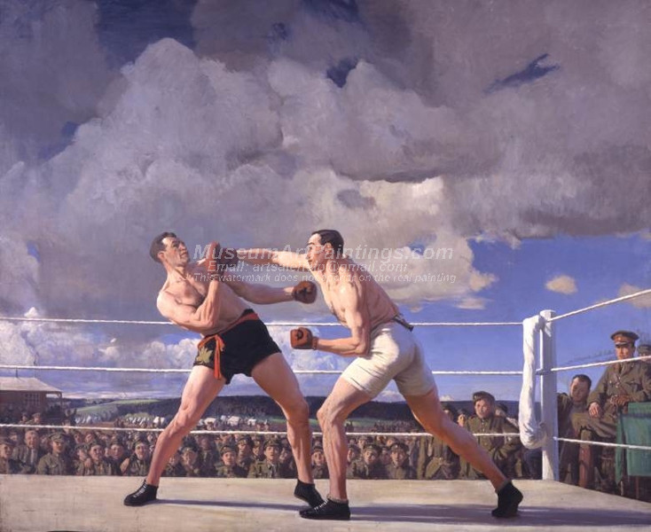 The Army Boxing Match by Laura Knight
