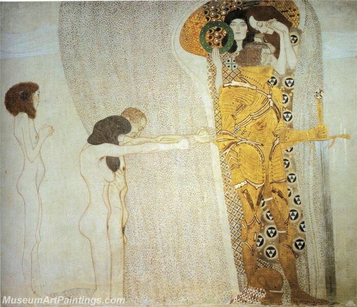 The Beethoven Frieze The Longing for Happiness Painting