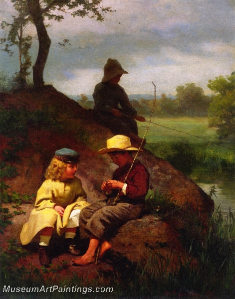 The Biddle Children on the Schuylkill by George Cochran Lambdin