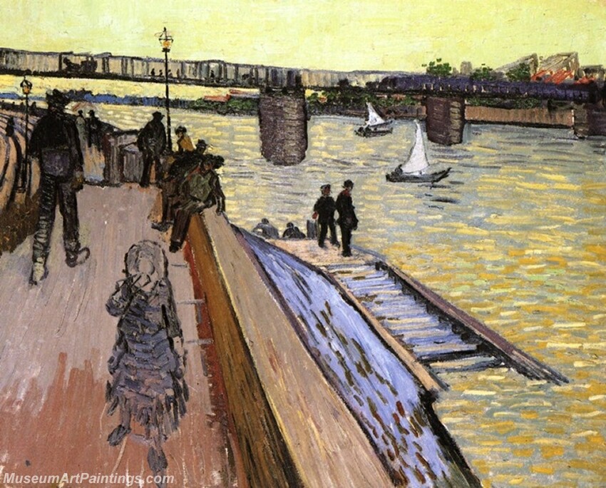 The Bridge at Trinquetaille Painting