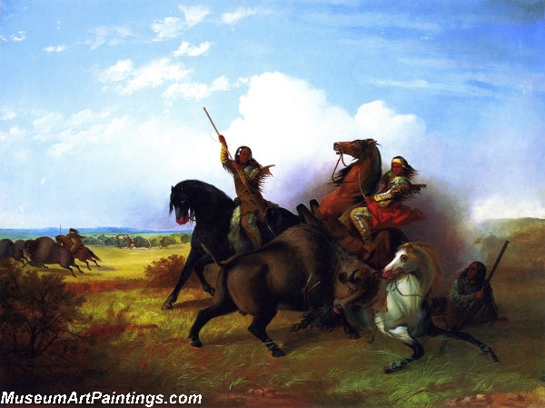 The Buffalo Hunt Painting by John Mix Stanley