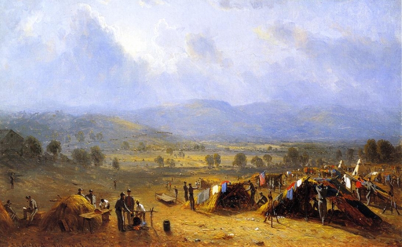 The Camp of the Seventh regiment near Frederick Maryland