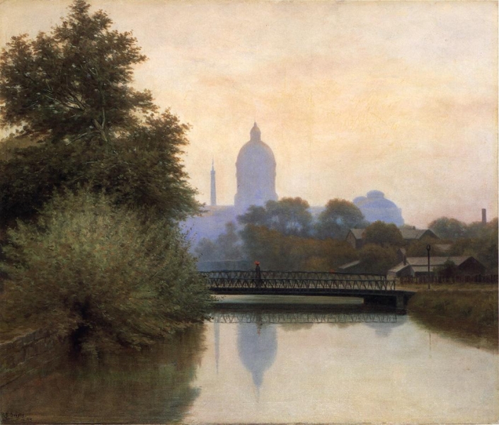 The Canal Early Morning by Richard B Gruelle