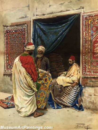 The Carpet Merchant by Giulio Rosati