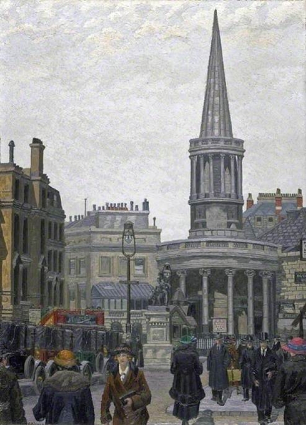 The Church of All Souls Langham Place London by Charles Ginner