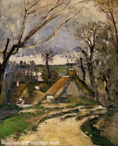 The Cottages of Auvers Painting