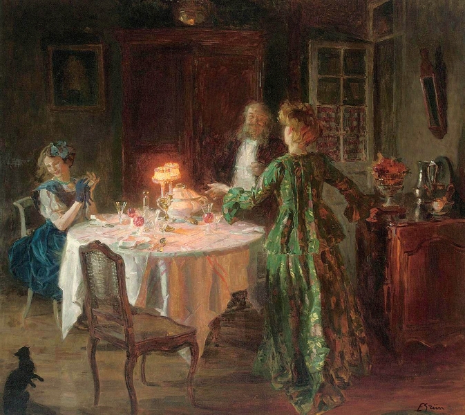 The Dinner Party Jules Alexandre Grun