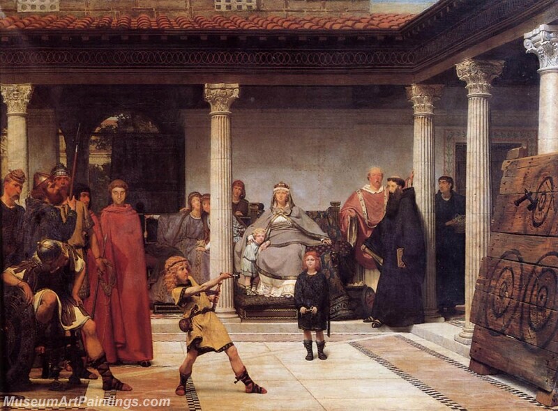 The Education of the Children of Clovis Painting