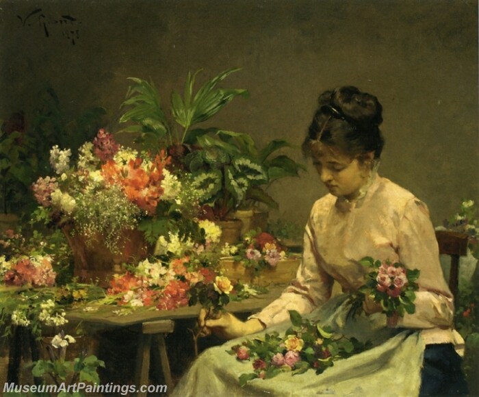 The Flower Seller Painting