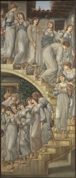 The Golden Stairs by Sir Edward Coley Burne Jones Bt