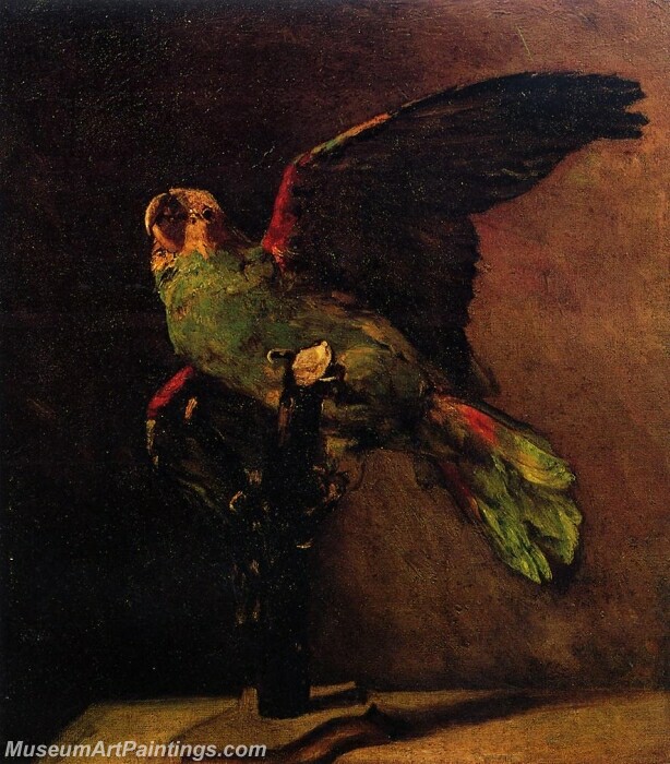 The Green Parrot Painting