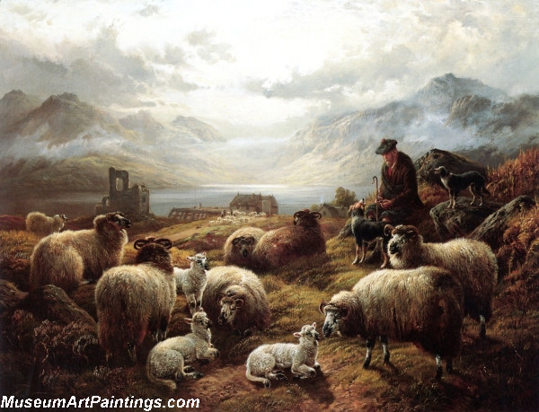 The Highland Shepherd Painting