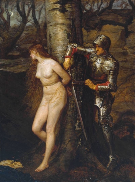 The Knight Errant by Sir John Everett Millais Bt