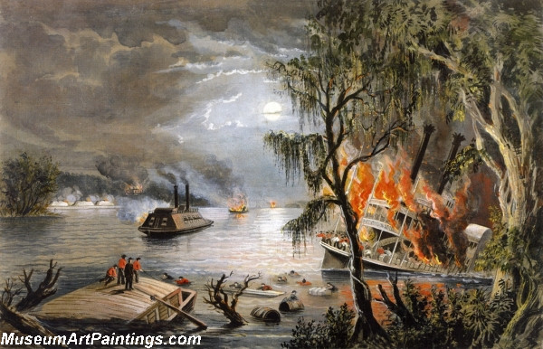 The Mississippi inTime of War by Frances Flora Bond Palmer