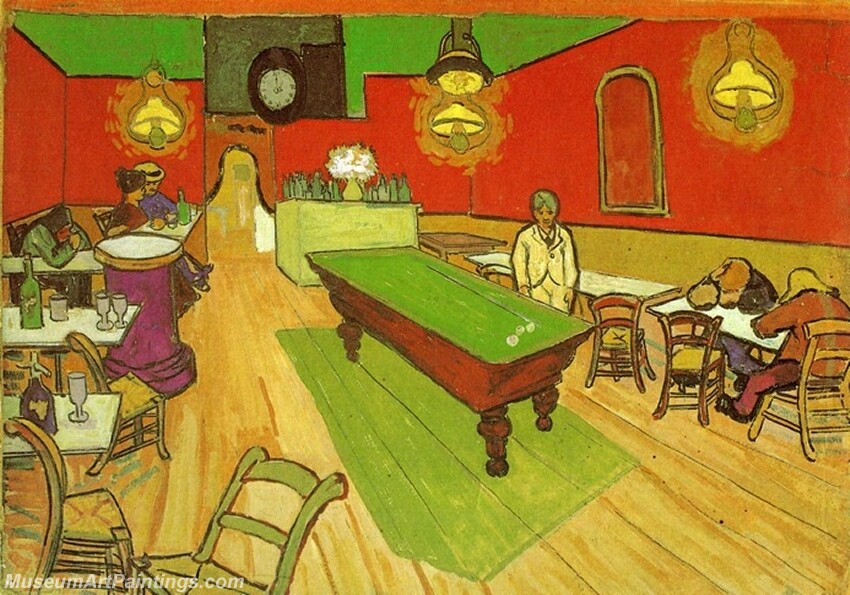 The Night Cafe in Arles Painting