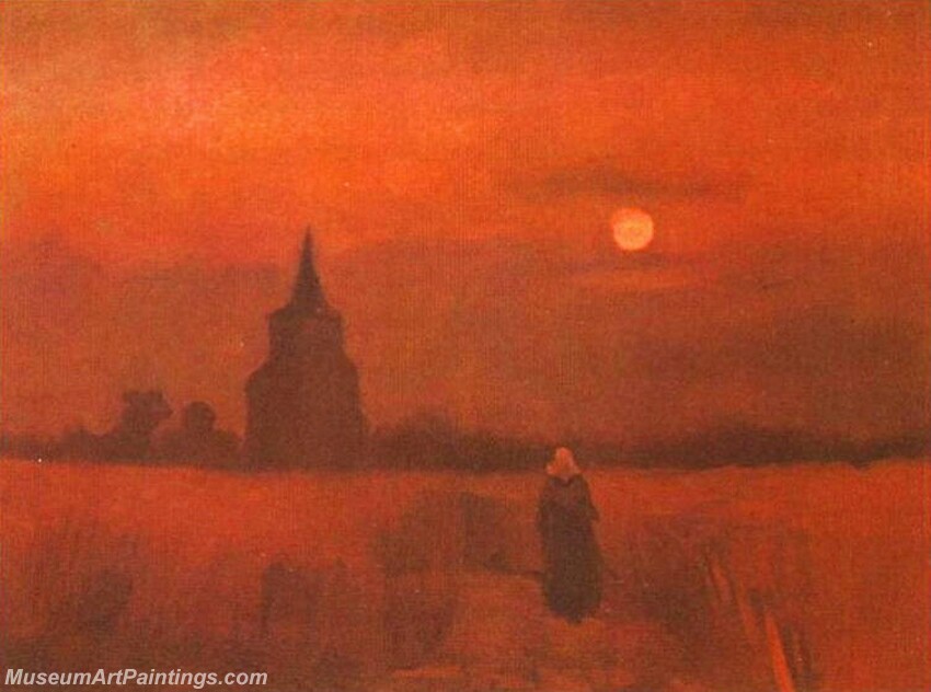 The Old Tower in the Fields Painting