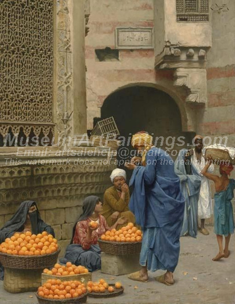The Orange Seller Cairo by Ludwig Deutsch