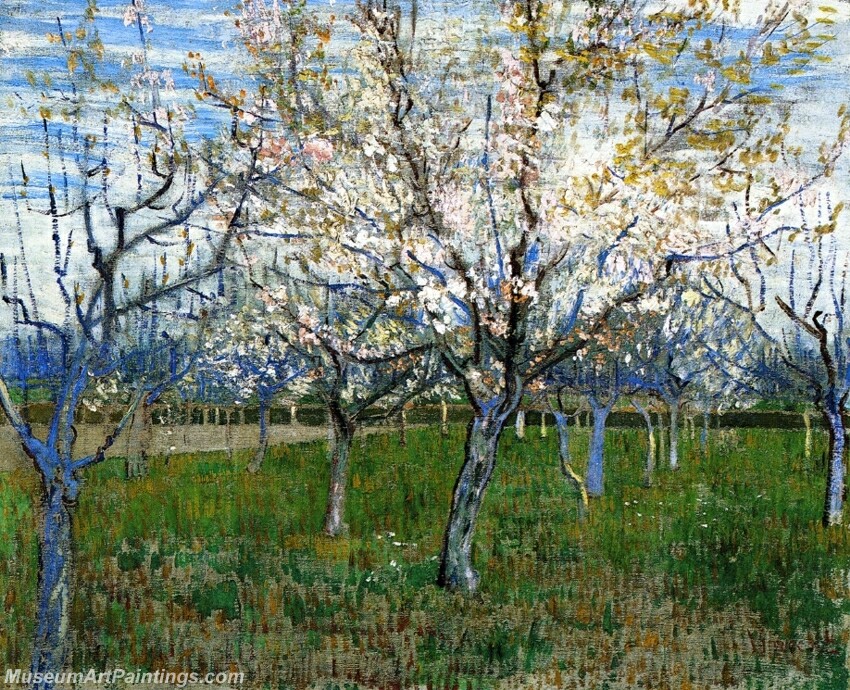 The Pink Orchard Painting