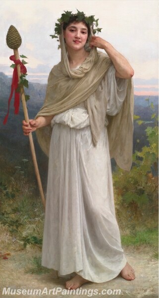 The Priestess of Bacchus Painting