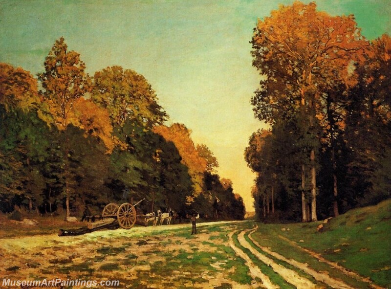 The Road from Chailly to Fontainebleau Painting