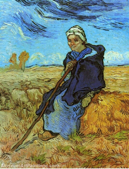 The Shepherdess Painting