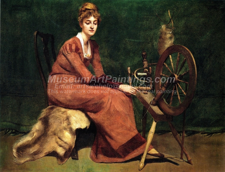 The Spinner by Thomas Wilmer Dewing