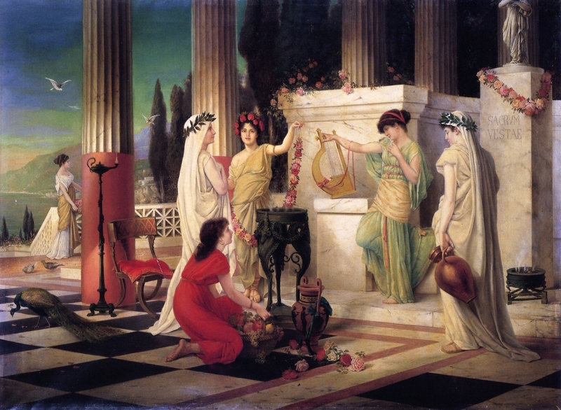 The Temple of Vesta by Constantin Holscher